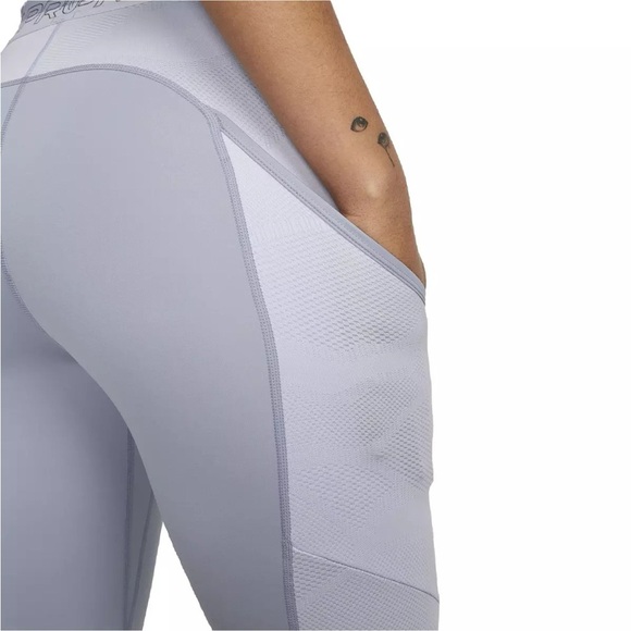 EUC Nike Pro High-Waisted 7/8 Training Leggings With Pockets - Indigo Haze - Picture 4 of 11